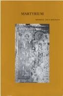 Tapa de Martyrium in multidisciplinary perspective