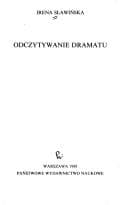Tapa de Odczytywanie dramatu