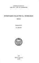 Tapa de Inventaris collectie G.L. Tichelman