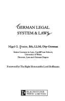 Tapa de German legal system & laws