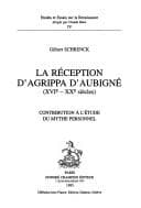 Tapa de La réception d'Agrippa d'Aubigné (XVIe-XXe siècles)