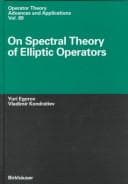 Tapa de On spectral theory of elliptic operators