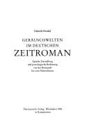 Tapa de Geräuschwelten im deutschen Zeitroman