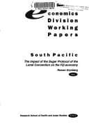 Tapa de The impact of the Sugar Protocol of the Lomé Convention on the Fiji economy