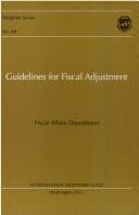 Tapa de Guidelines for fiscal adjustment
