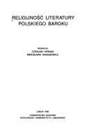 Tapa de Religijność literatury polskiego baroku