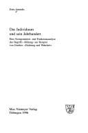 Tapa de Das Individuum und sein Jahrhundert