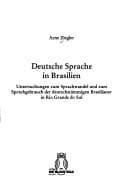 Tapa de Deutsche Sprache in Brasilien