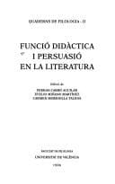 Tapa de Funció didàctica i persuasió en la literatura