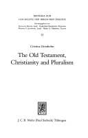 Tapa de The Old Testament, Christianity and pluralism