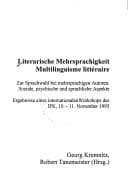 Tapa de Literarische Mehrsprachigkeit
