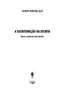 Tapa de A escrituração da escrita