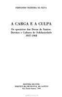 Tapa de A carga e a culpa