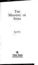 Tapa de The meaning of India