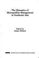 Tapa de The dynamics of metropolitan management in Southeast Asia
