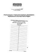 Tapa de Priority issues in trade and investment liberalisation