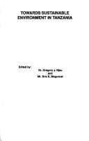 Tapa de Towards sustainable environment in Tanzania