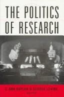 Tapa de The Politics of Research (Millennial Shifts Series)