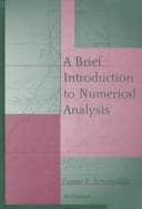 Tapa de A brief introduction to numerical analysis