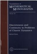 Tapa de Discreteness and continuity in problems of chaotic dynamics