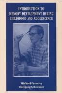 Tapa de Introduction to memory development during childhood and adolescence