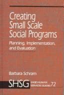 Tapa de Creating small scale social programs