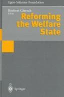 Tapa de Reforming the welfare state