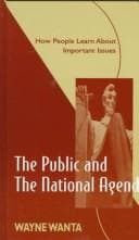 Tapa de The public and the national agenda