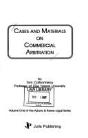 Tapa de Cases and materials on commercial arbitration