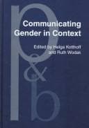 Tapa de Communicating gender in context