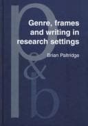 Tapa de Genre, frames, and writing in research settings