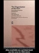 Tapa de The Organisation of the firm