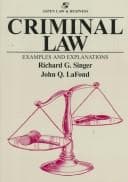 Tapa de Criminal law