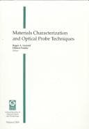 Tapa de Materials characterization and optical probe techniques