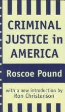 Tapa de Criminal justice in America