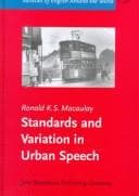 Tapa de Standards and variation in urban speech