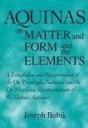 Tapa de Aquinas on matter and form and the elements