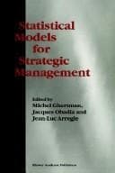Tapa de Statistical models for strategic management
