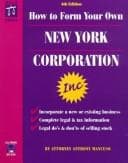 Tapa de How to form your own New York corporation