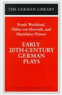 Tapa de Early 20th-century German plays