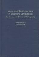 Tapa de Japanese business law in western languages