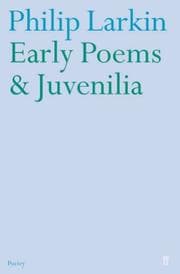 Tapa de Early Poems and Juvenilia