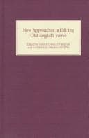 Tapa de New approaches to editing Old English verse