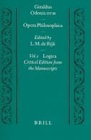 Tapa de Opera philosophica