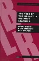 Tapa de The role of the library in distance learning