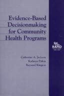Tapa de Evidence-based decisionmaking for community health programs