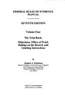 Tapa de Federal rules of evidence manual