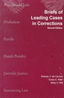 Tapa de Briefs of leading cases in corrections