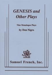 Tapa de Genesis and other plays
