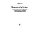 Tapa de Romantische Frauen: Caroline Michaelis-Böhmer-Schlegel-Schelling, Dorothea Mendelssohn-Veit-Schlegel, Sophie Schubart-Mereau-Brentano (Edition Palmbaum) (German Edition)